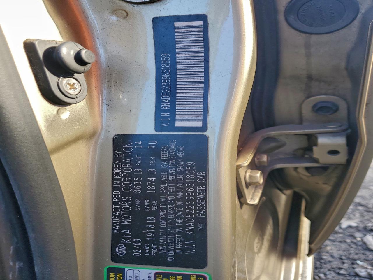 2009 KIA RIO