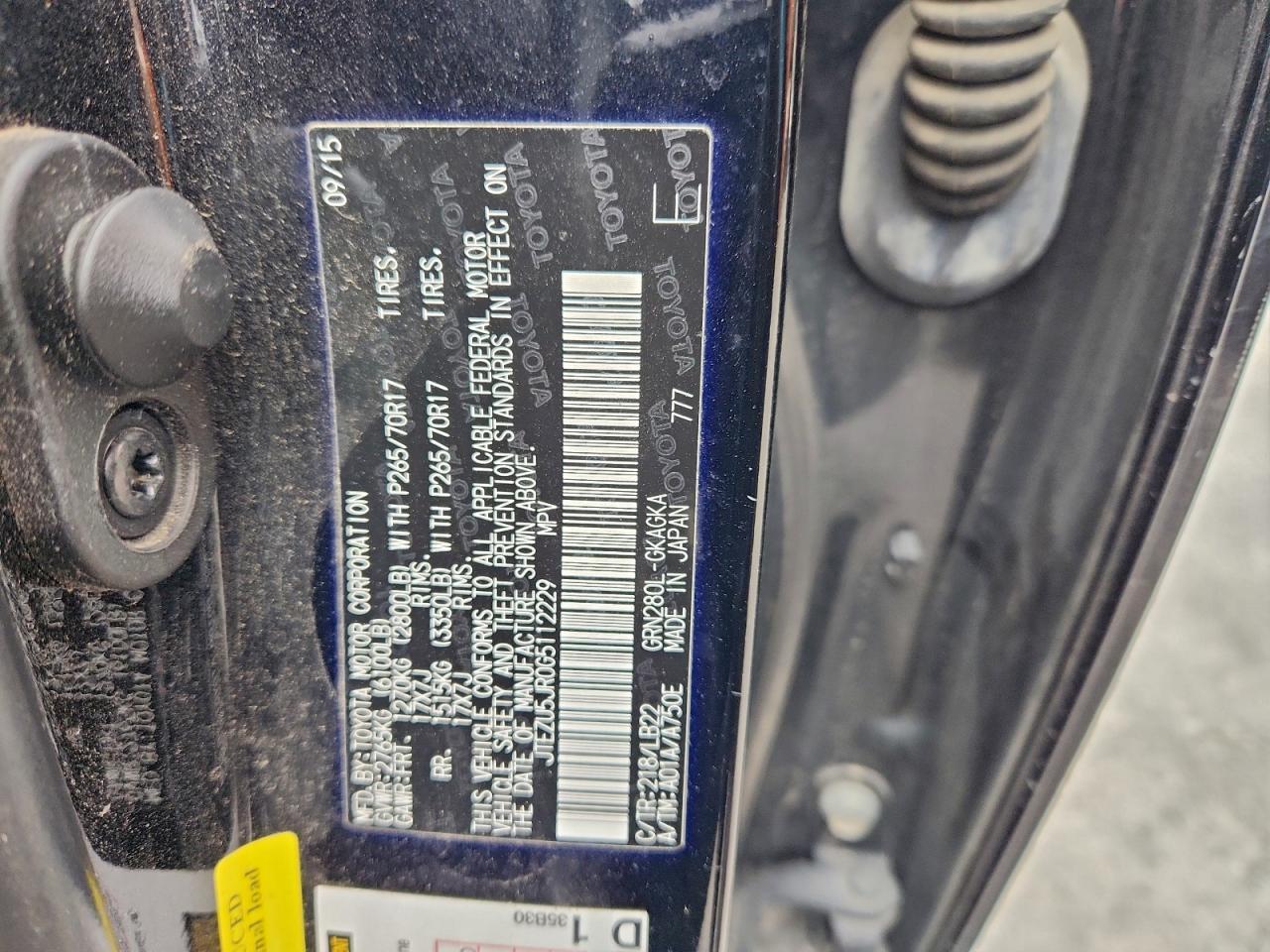 2016 TOYOTA 4Runner