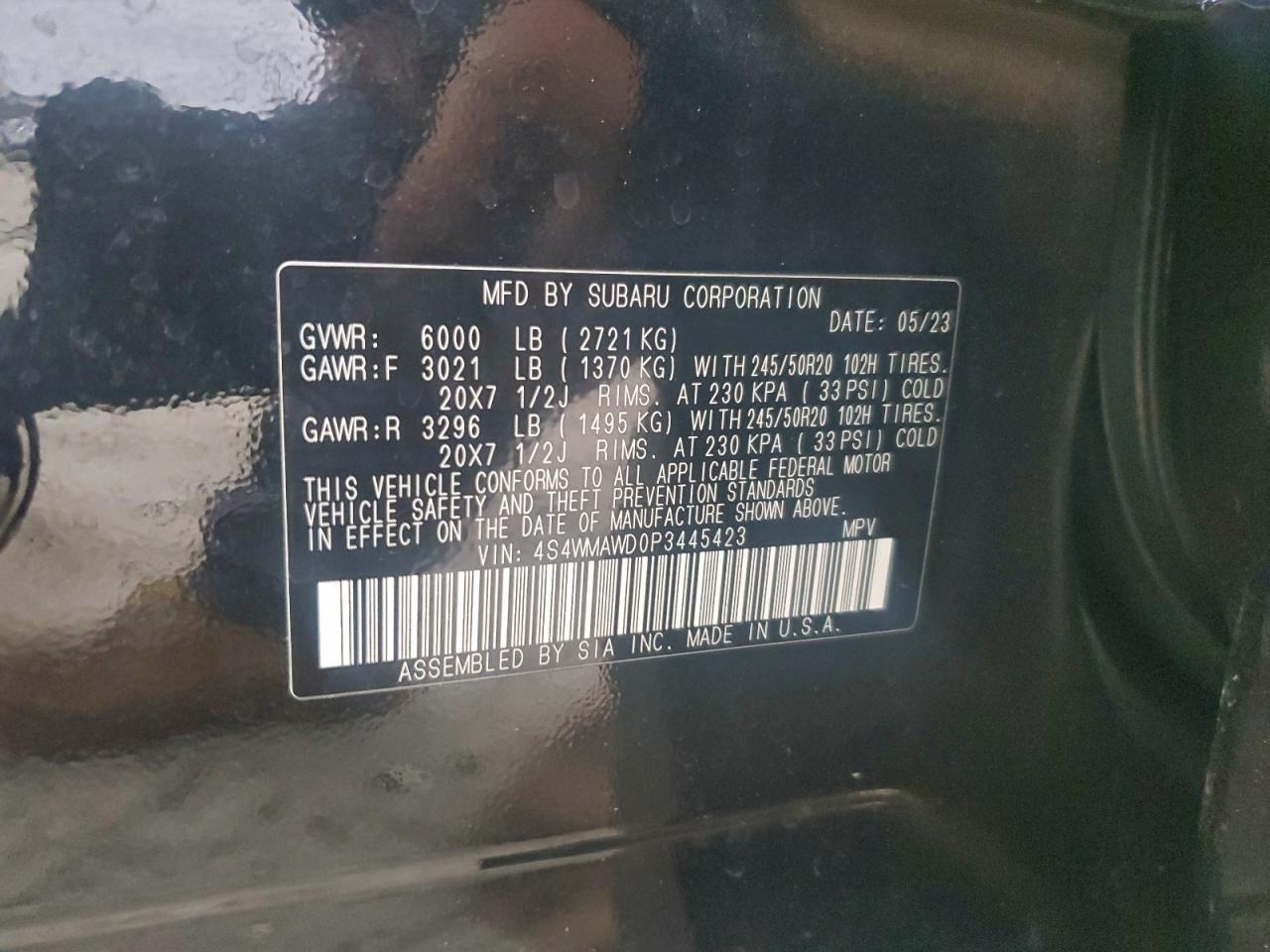 2023 SUBARU Ascent