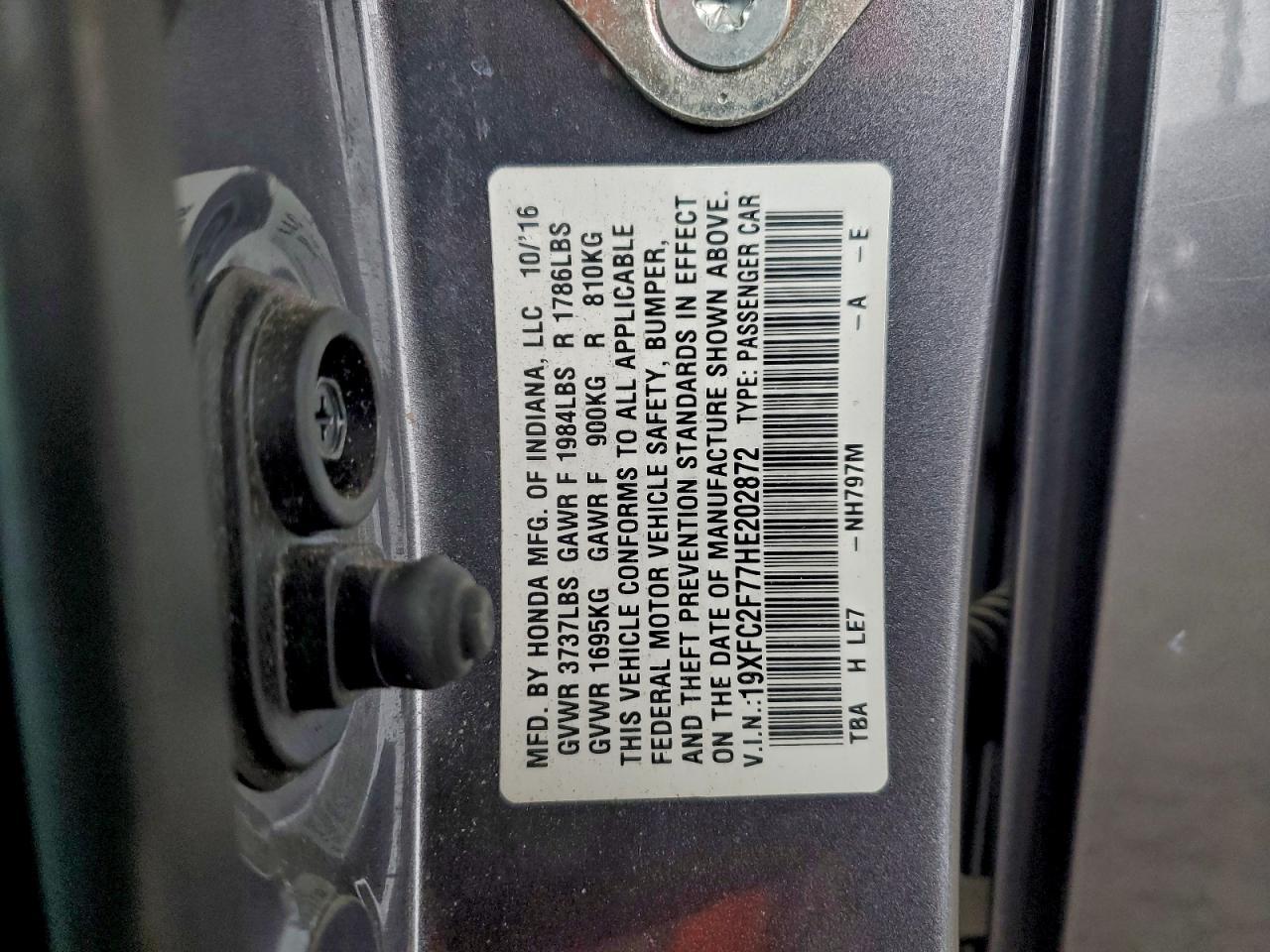 2017 HONDA CIVIC