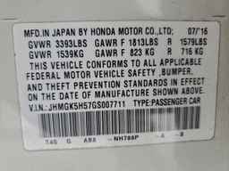 2016 HONDA FIT