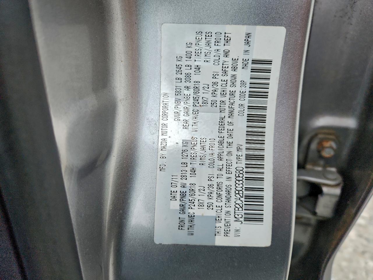 2011 MAZDA CX-9