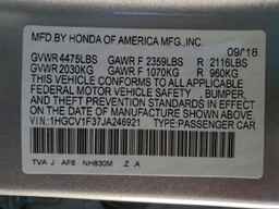 2018 HONDA ACCORD