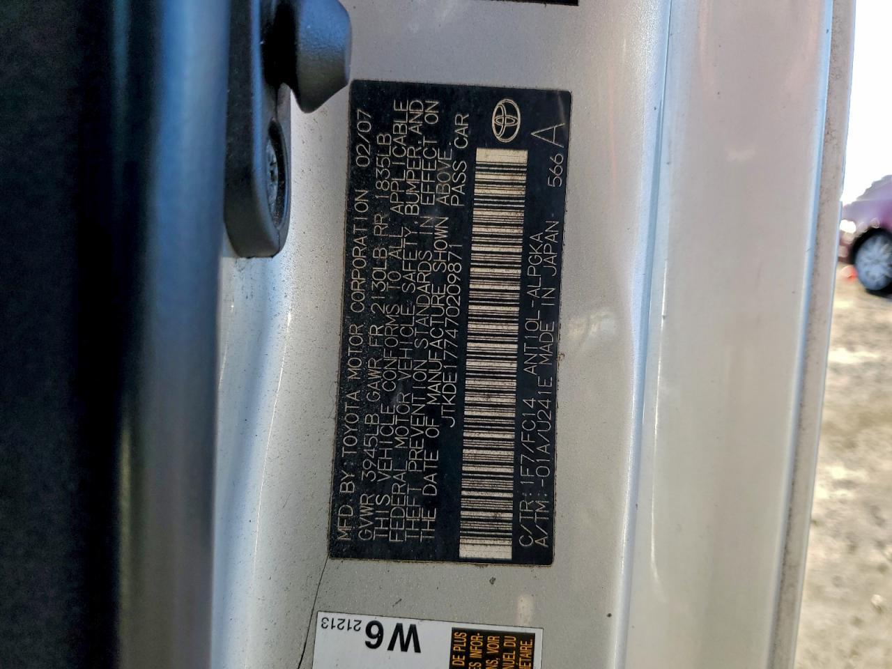 2007 TOYOTA SCION