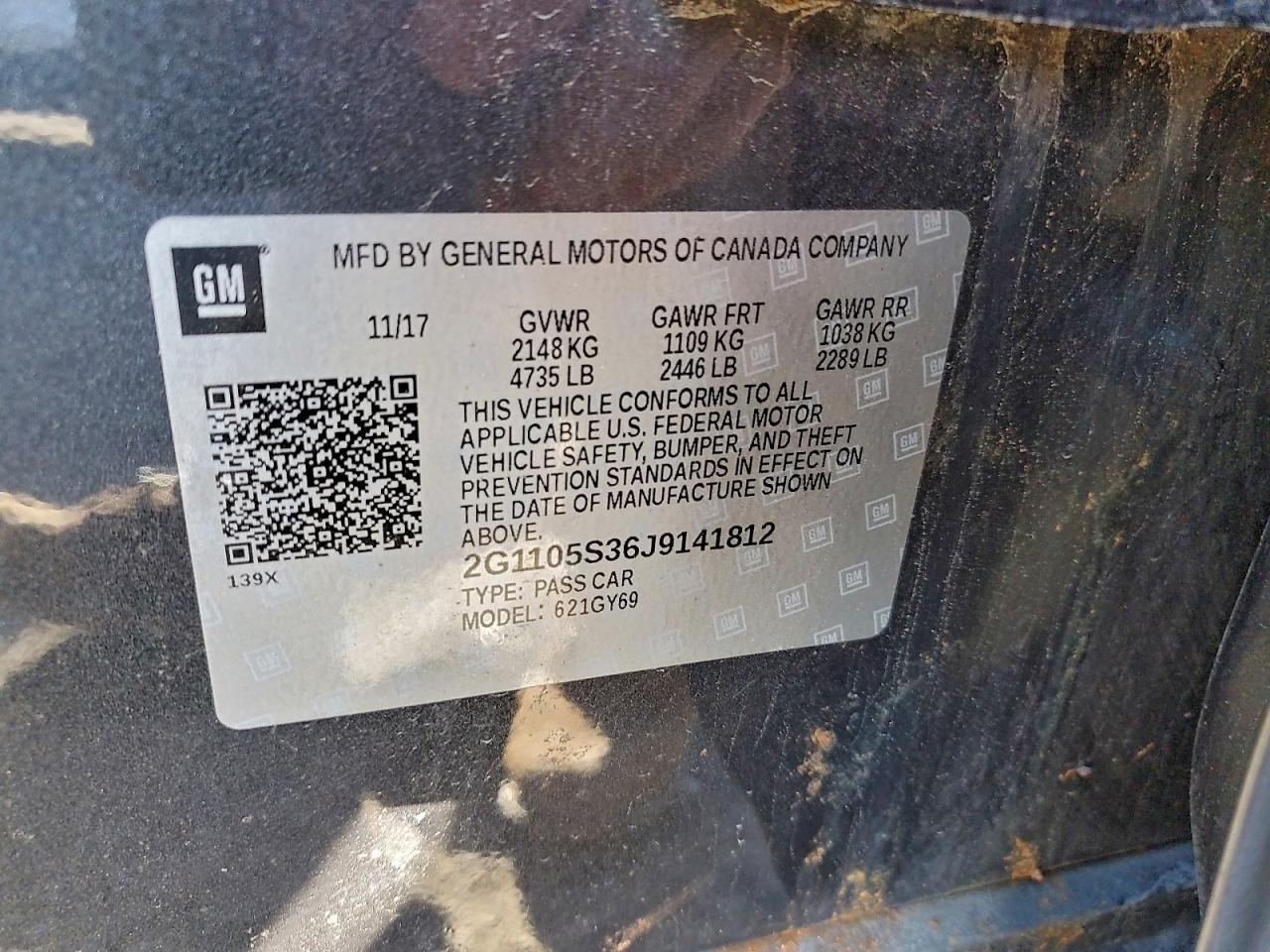 2018 CHEVROLET IMPALA