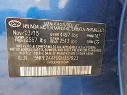2016 HYUNDAI SONATA