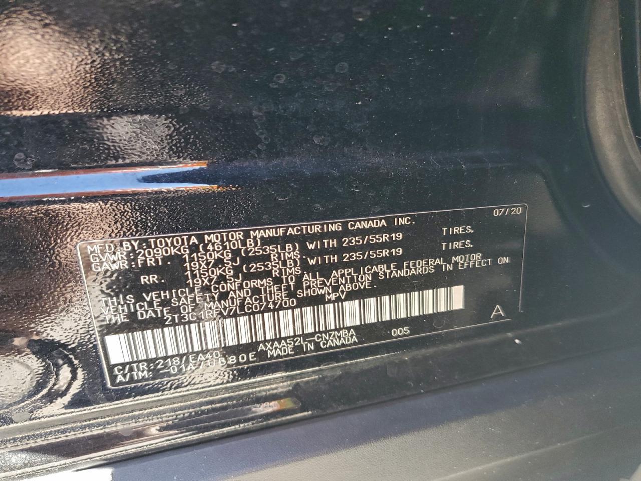 2020 TOYOTA RAV4