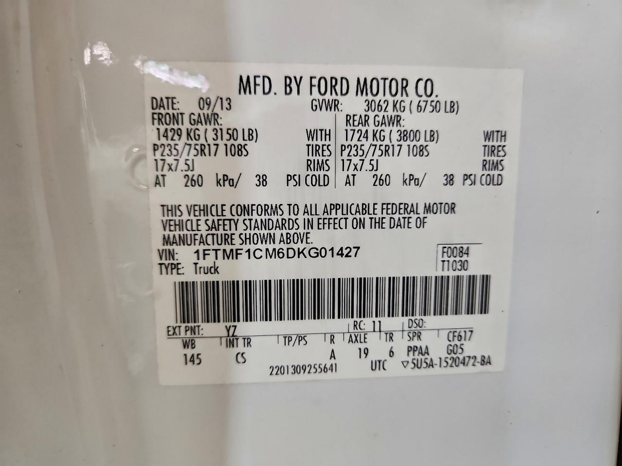 2013 FORD F-150