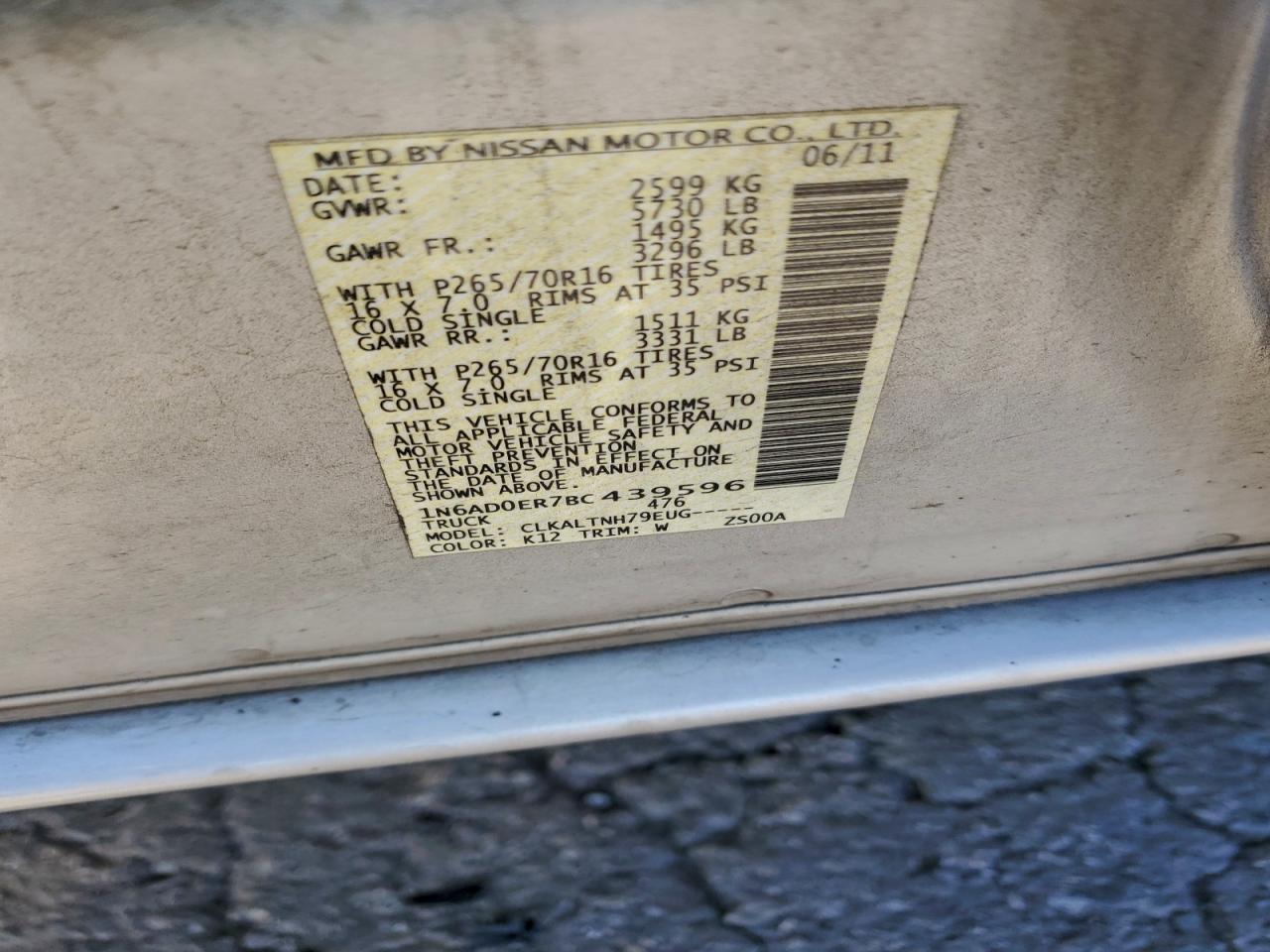 2011 NISSAN Frontier