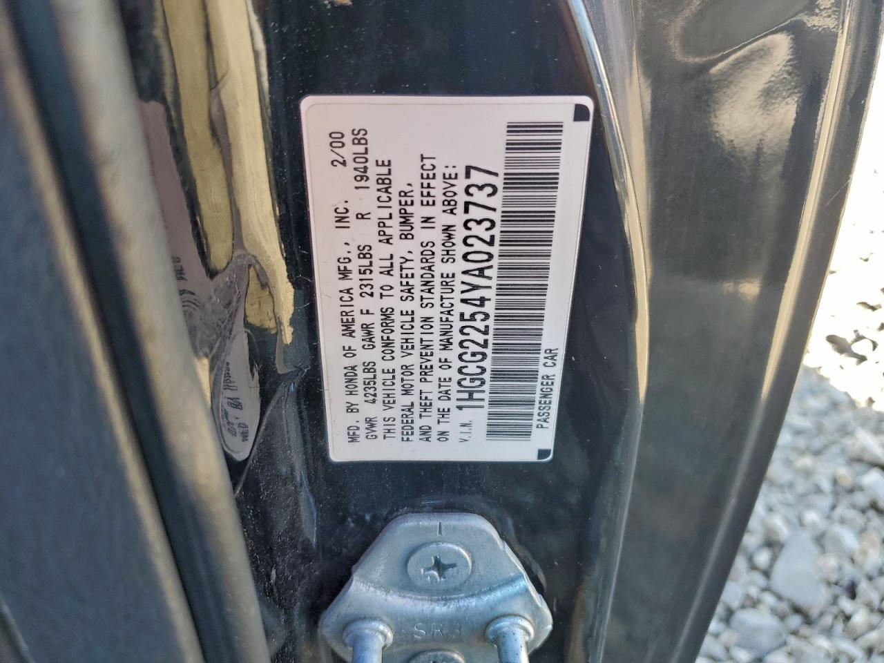 2000 HONDA ACCORD