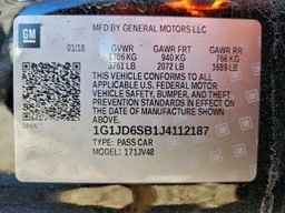 2018 CHEVROLET SONIC
