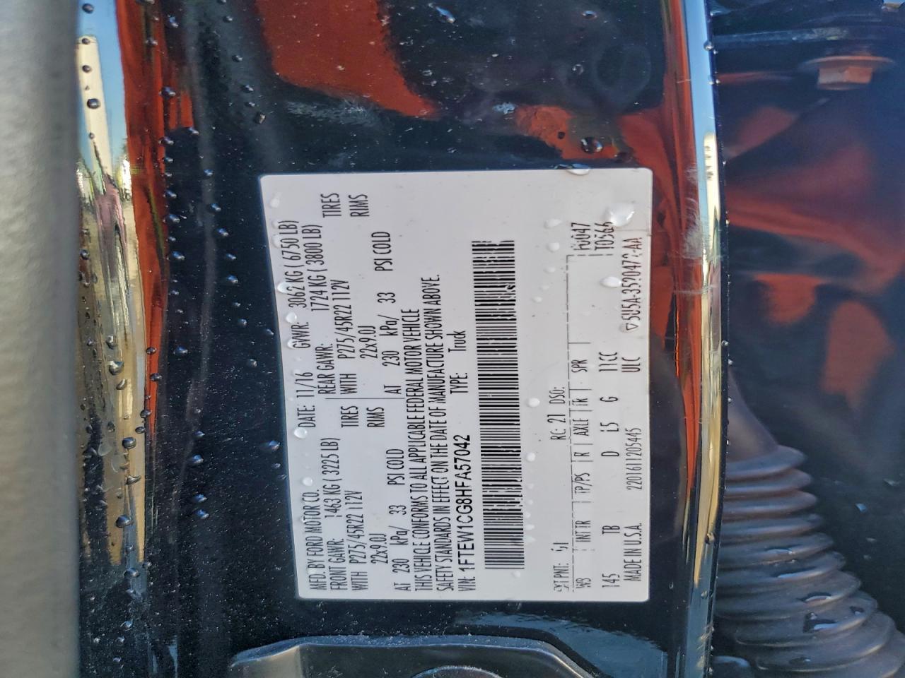 2017 FORD F-150 Lightning
