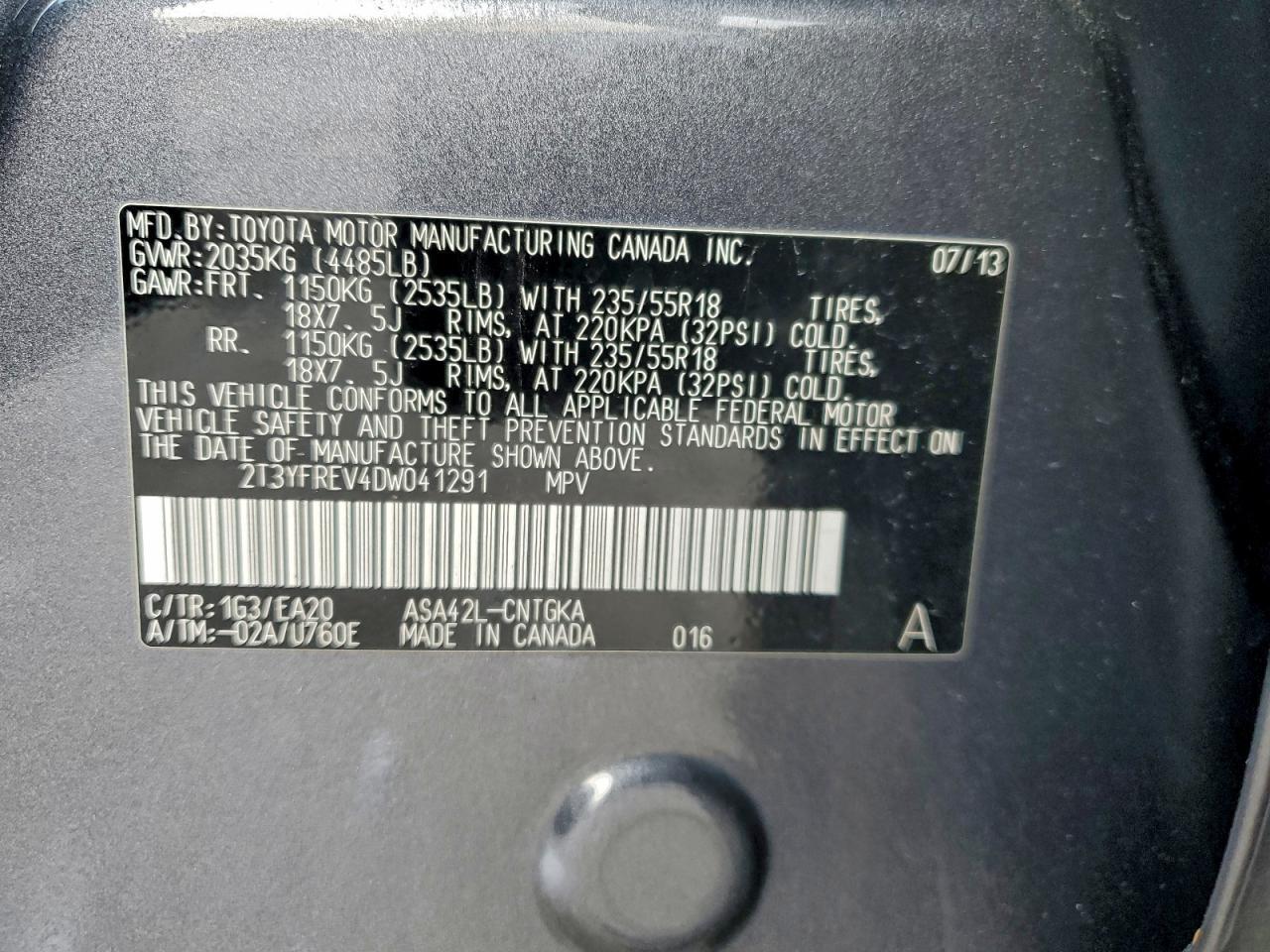 2013 TOYOTA RAV4