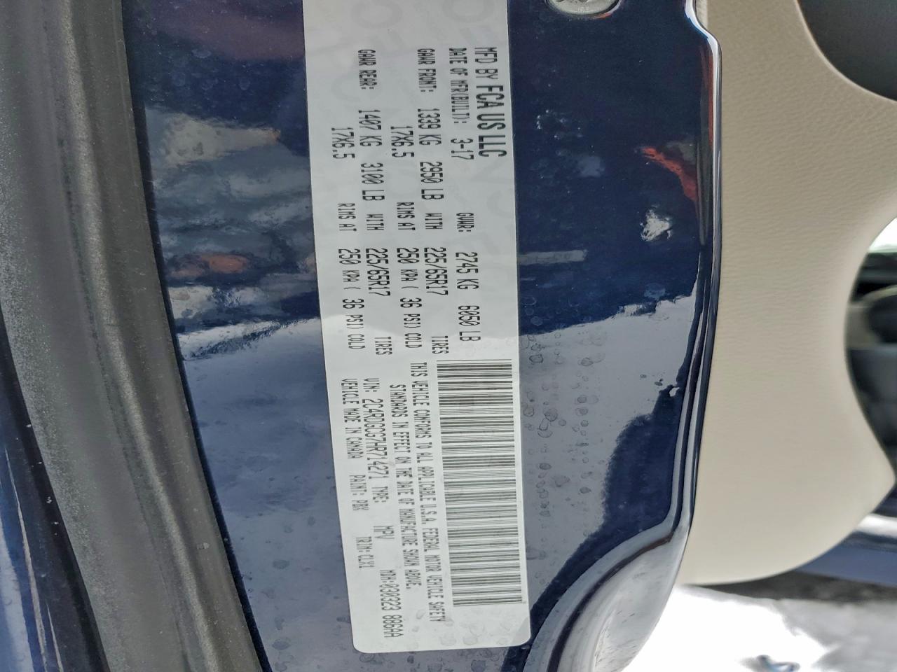 2017 DODGE GRAND CARAVAN