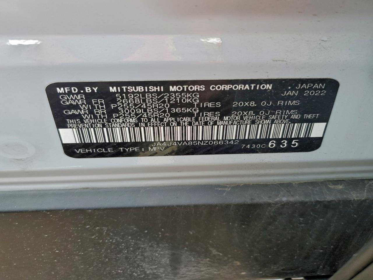 2022 MITSUBISHI outlander