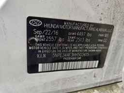 2017 HYUNDAI SONATA