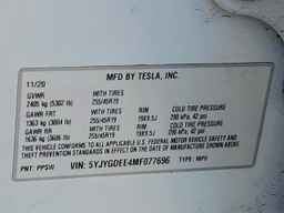 2021 TESLA MODEL Y