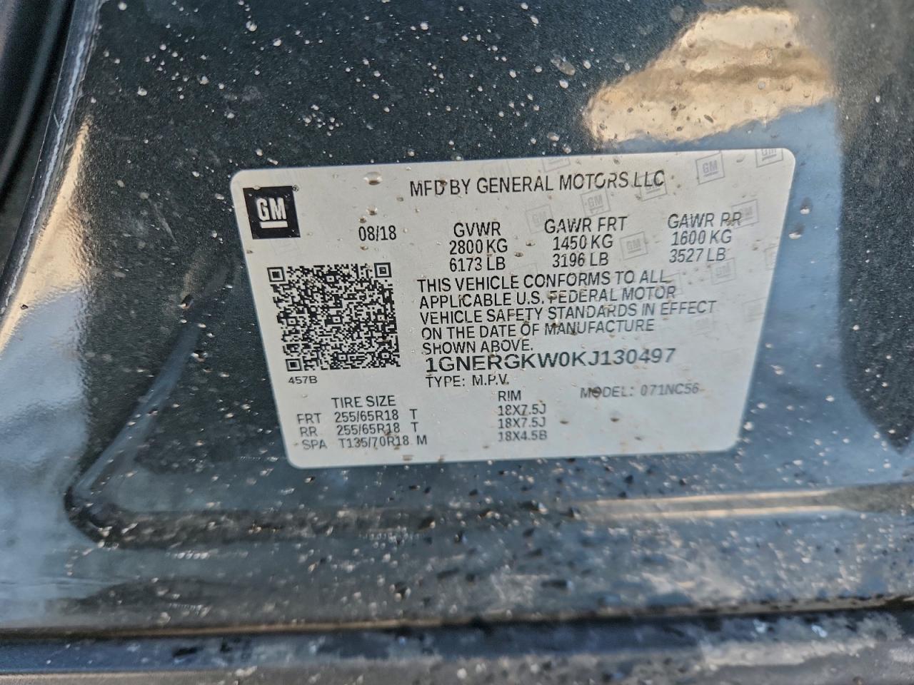 2019 CHEVROLET TRAVERSE