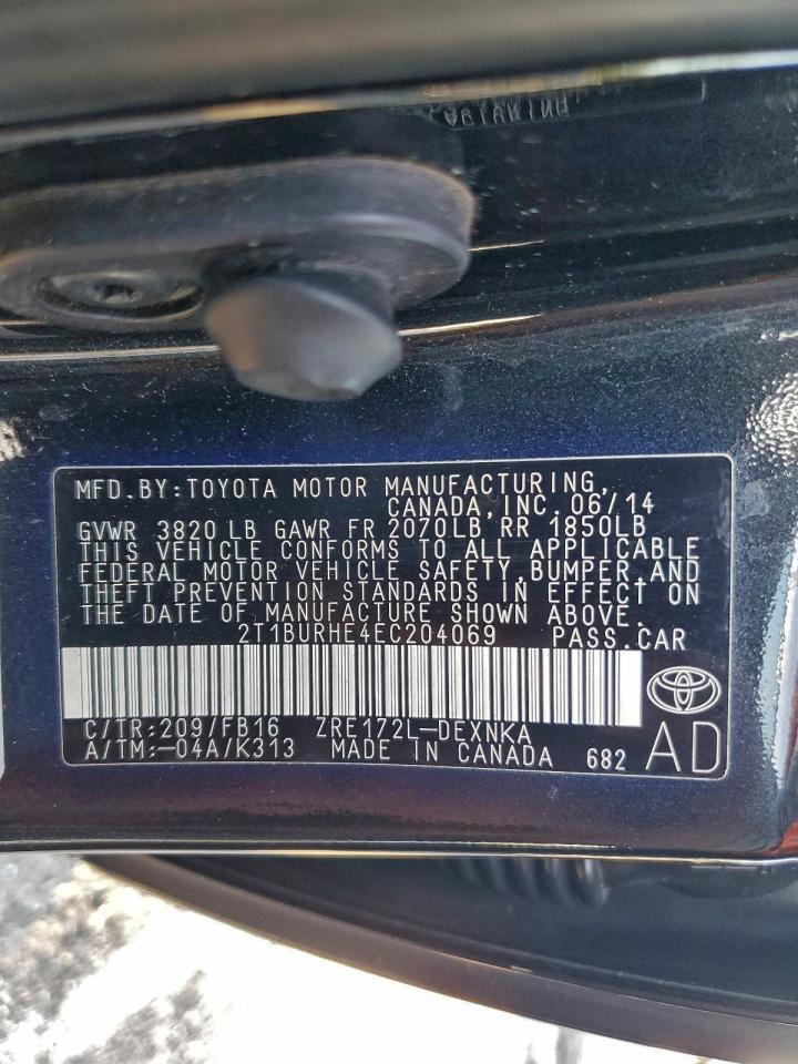 2014 TOYOTA COROLLA