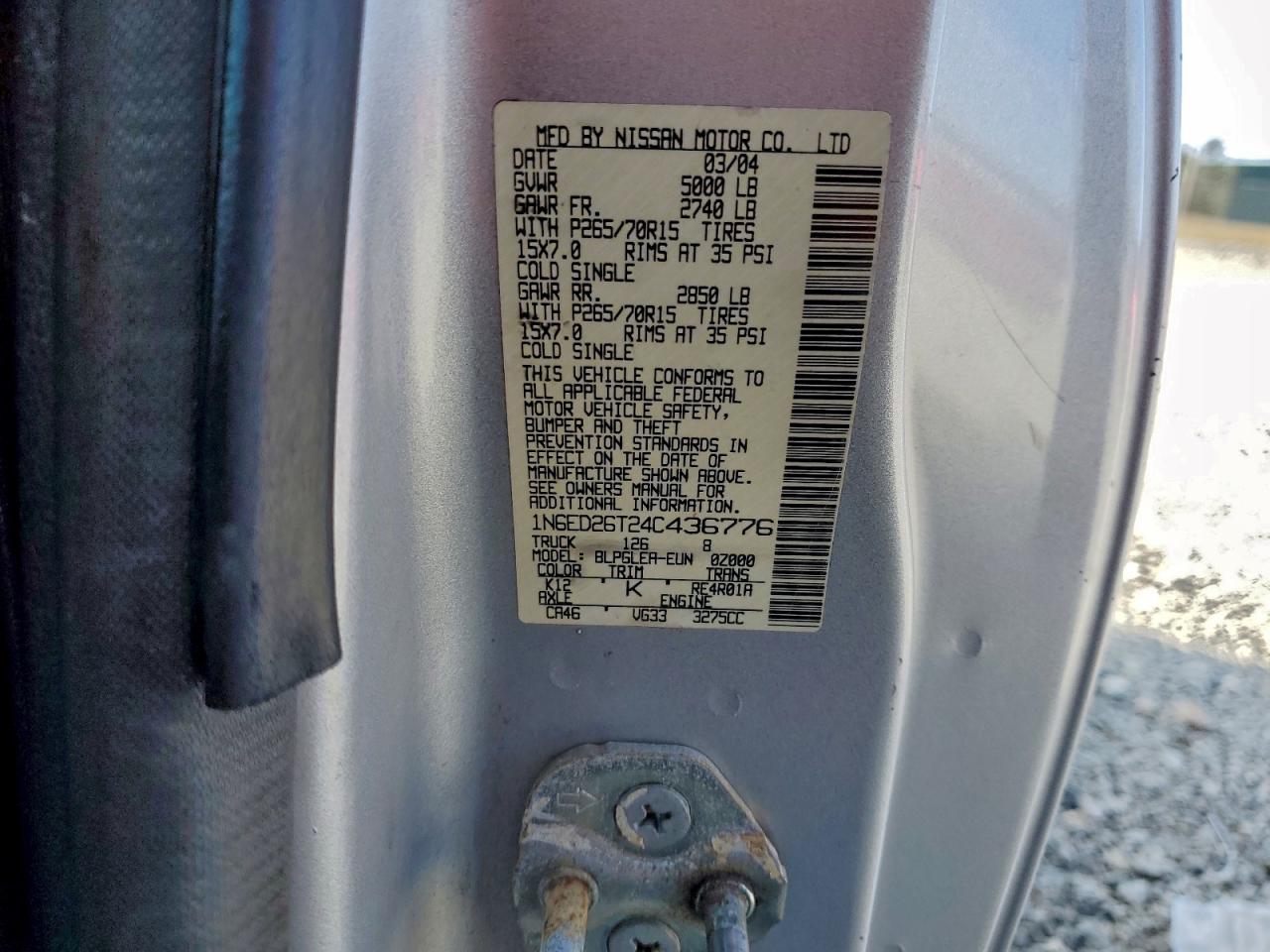 2004 NISSAN Frontier
