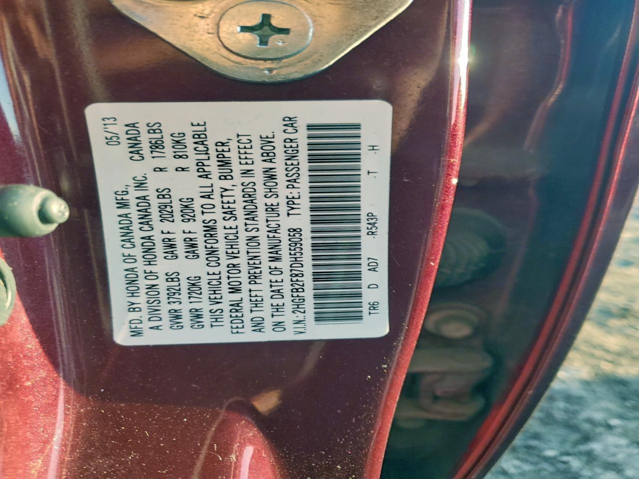 2013 HONDA CIVIC
