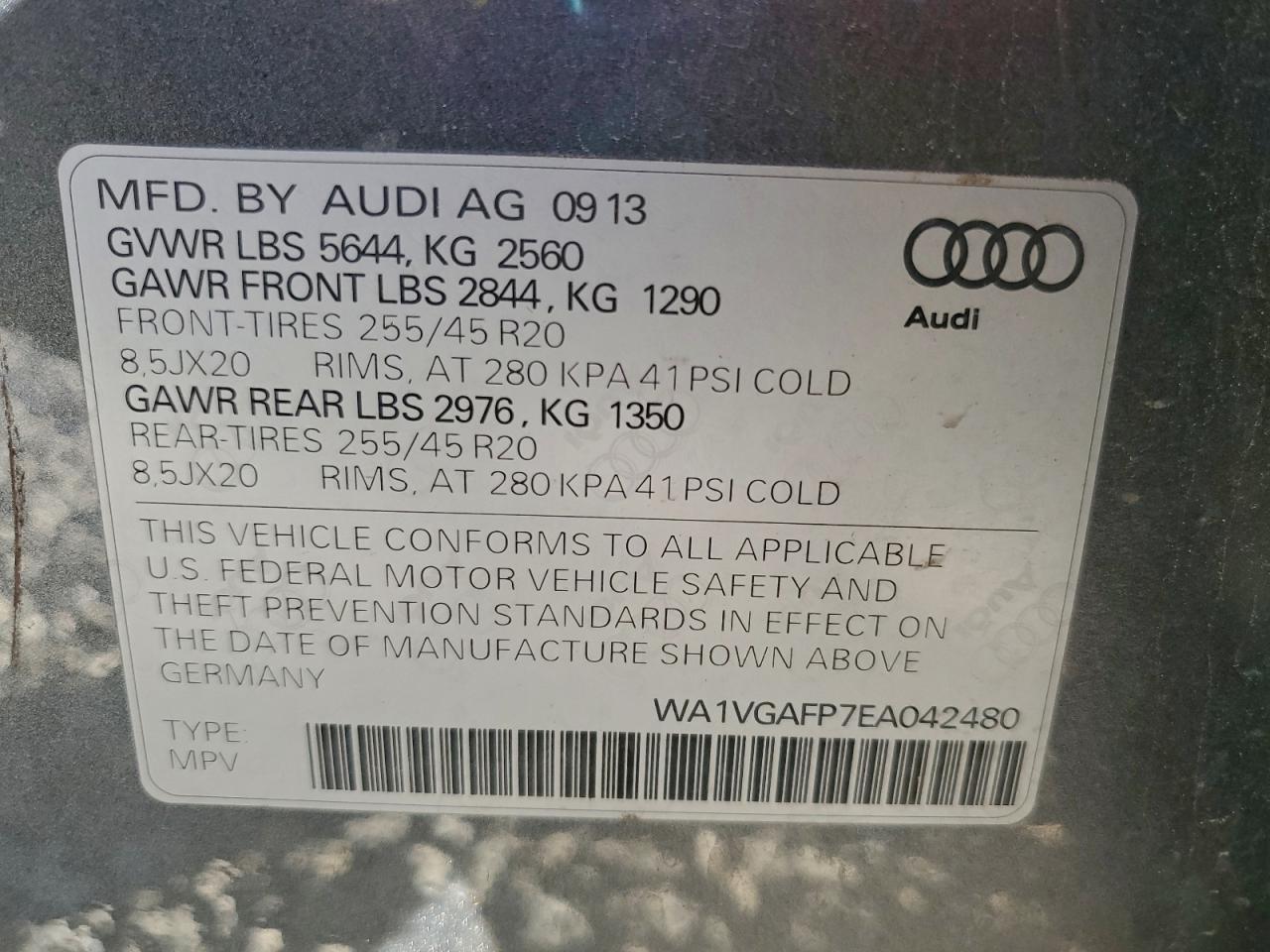 2014 AUDI SQ5