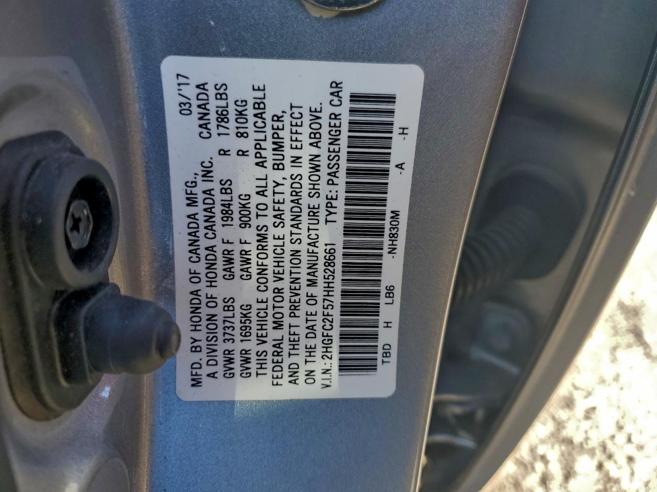 2017 HONDA CIVIC
