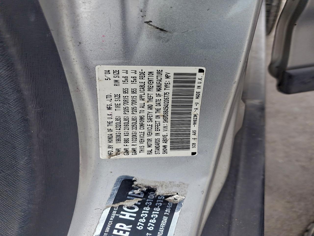 2004 HONDA CR-V