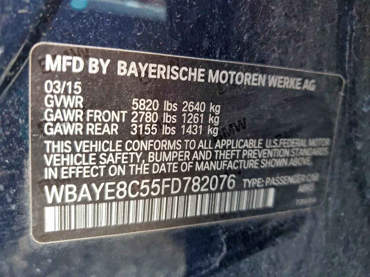 2015 BMW 7 series