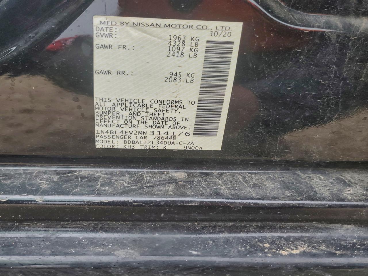 2021 NISSAN ALTIMA
