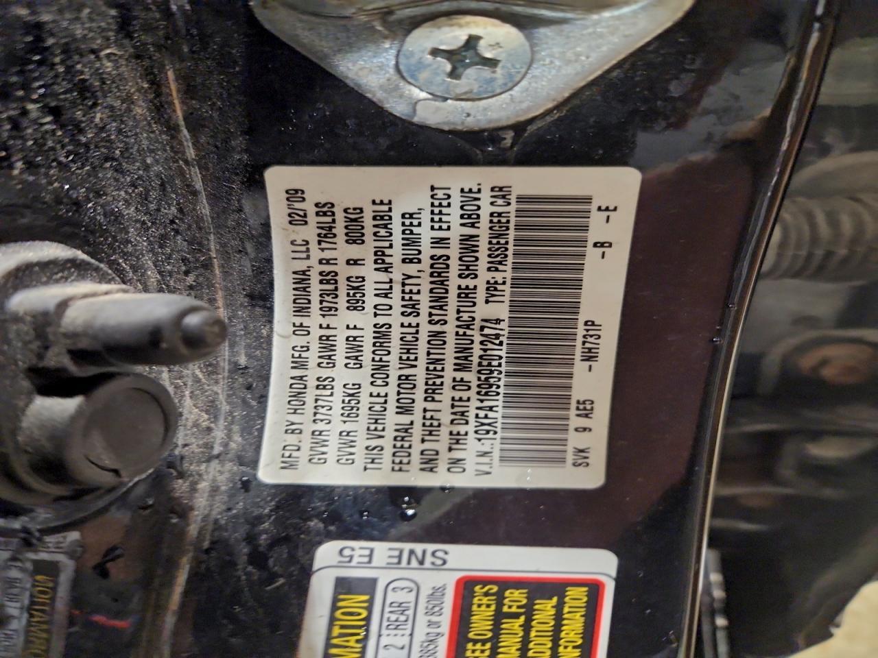 2009 HONDA CIVIC