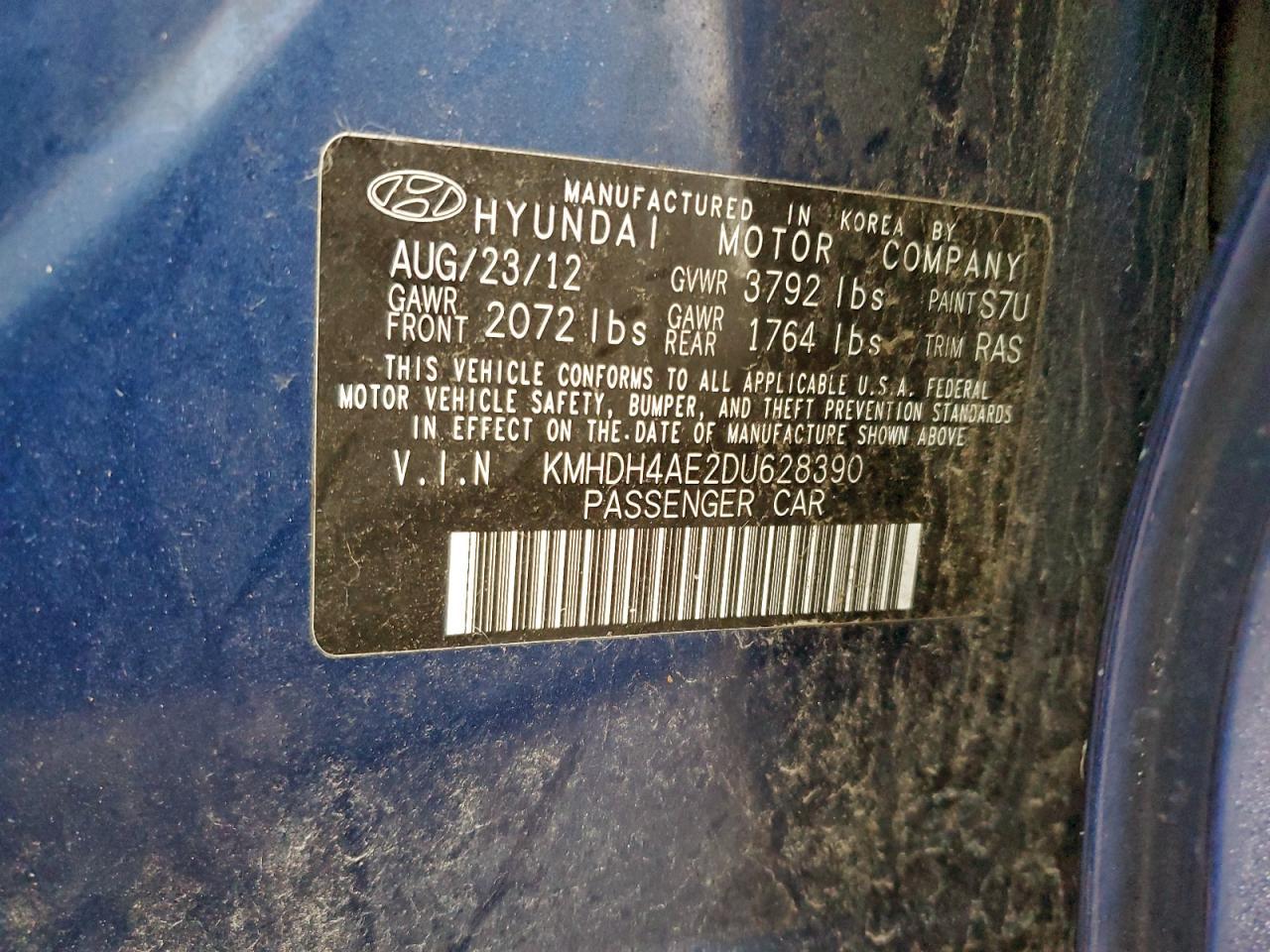 2013 HYUNDAI ELANTRA