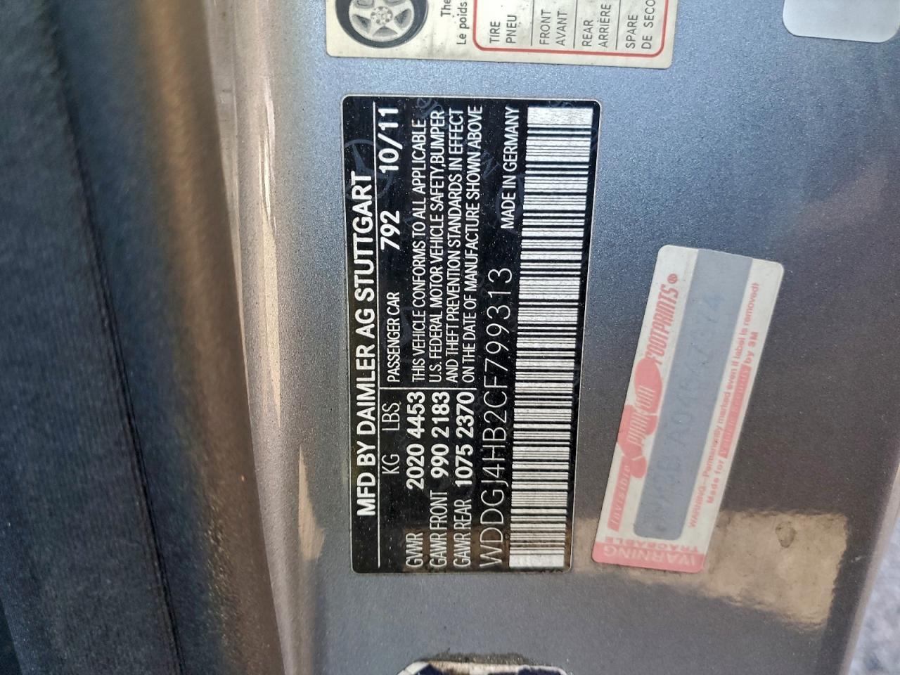 2012 MERCEDES-BENZ C-CLASS