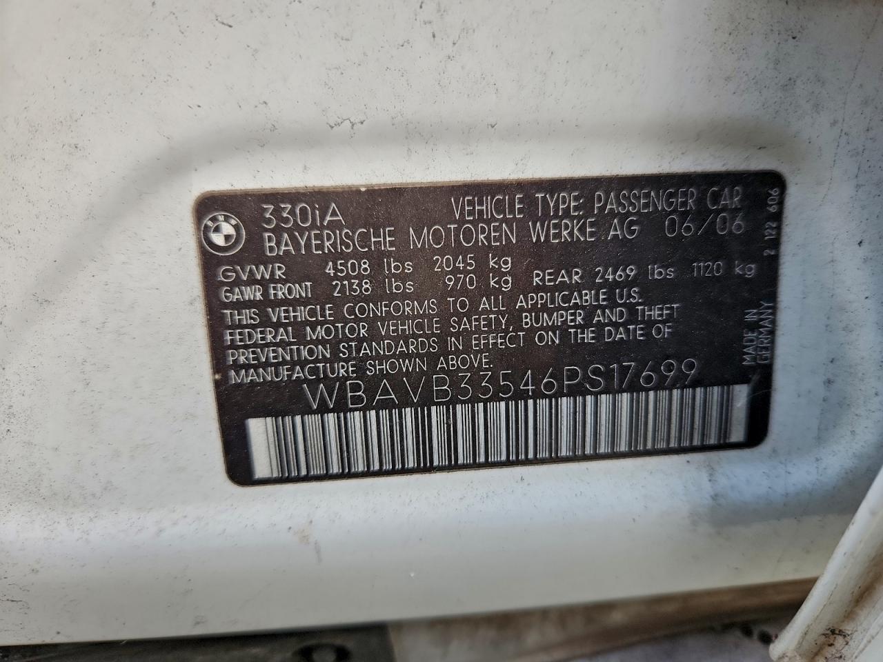 2006 BMW 3 SERIES