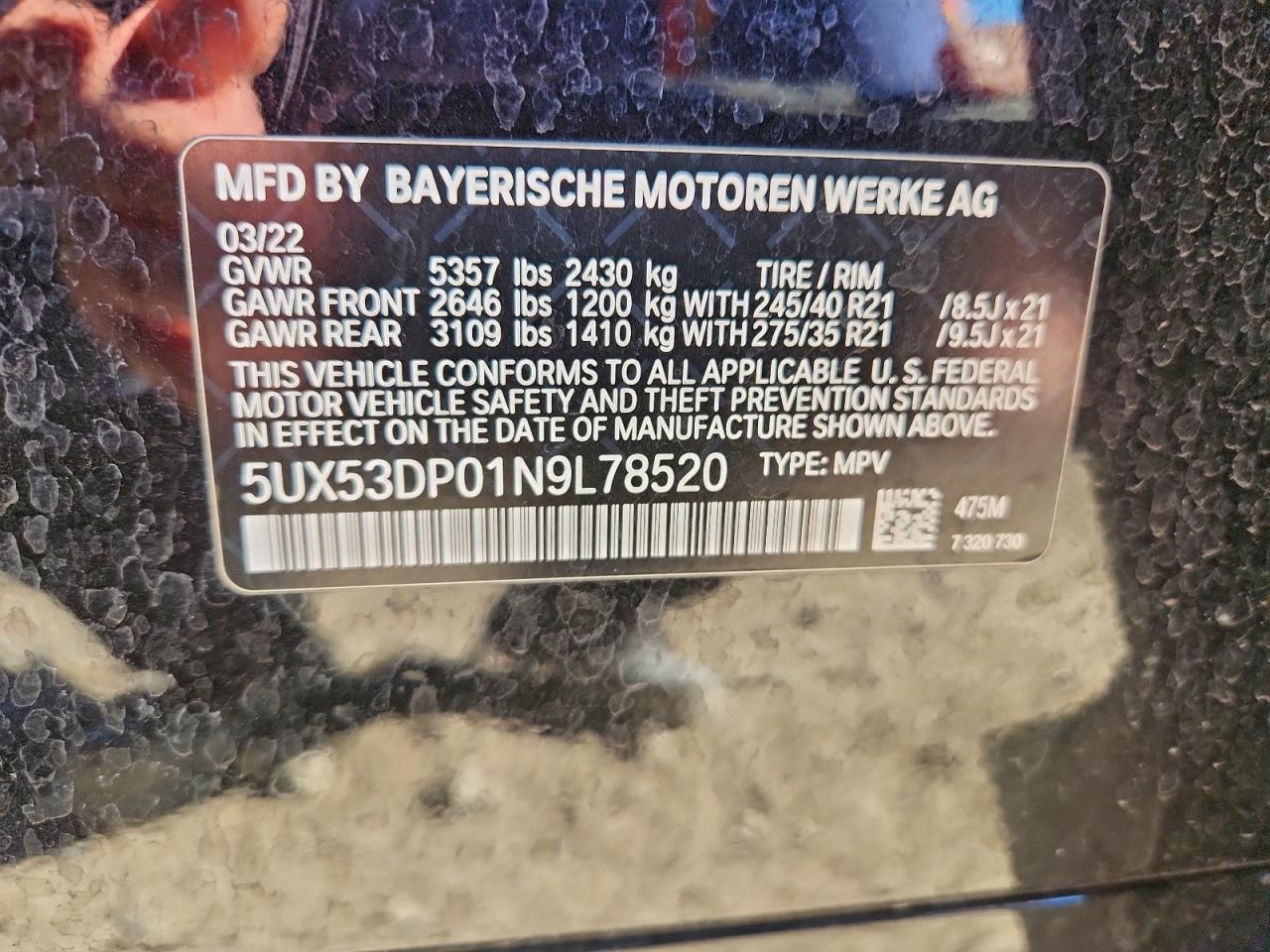 2022 BMW X3