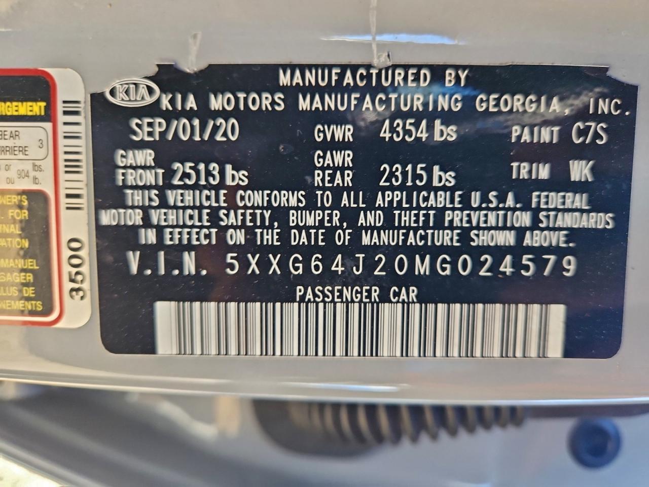 2021 KIA K5