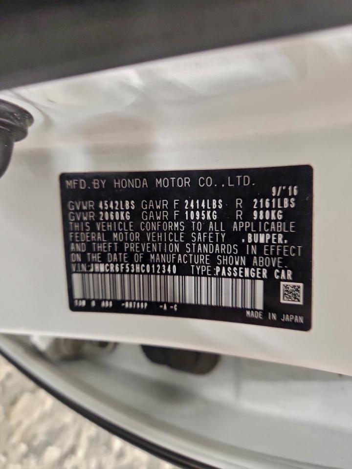 2017 HONDA ACCORD