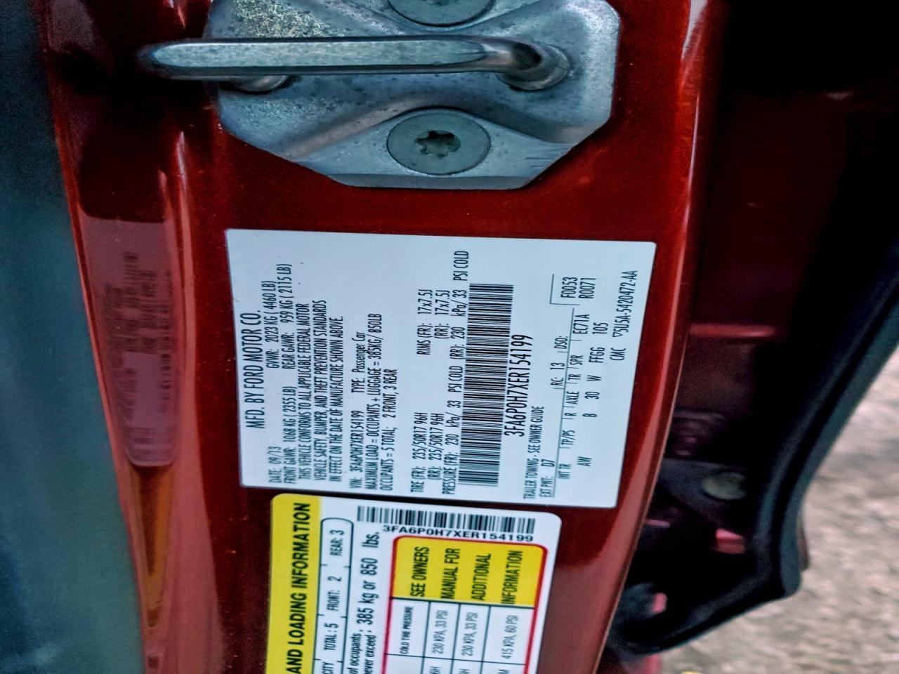 2014 FORD FUSION