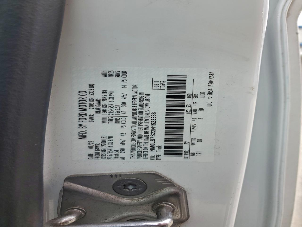 2022 FORD TRANSIT CONNECT
