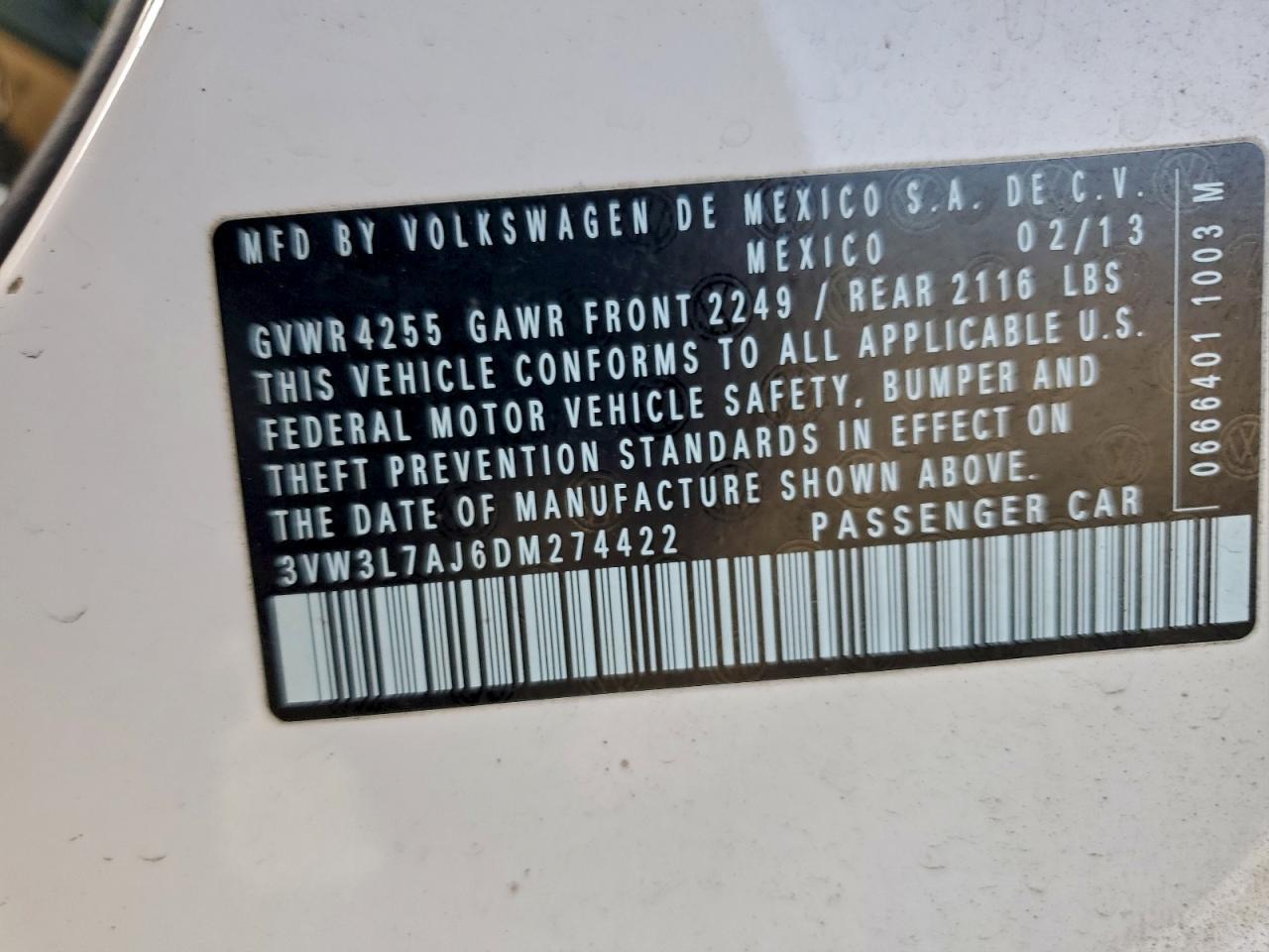 2013 VOLKSWAGEN JETTA