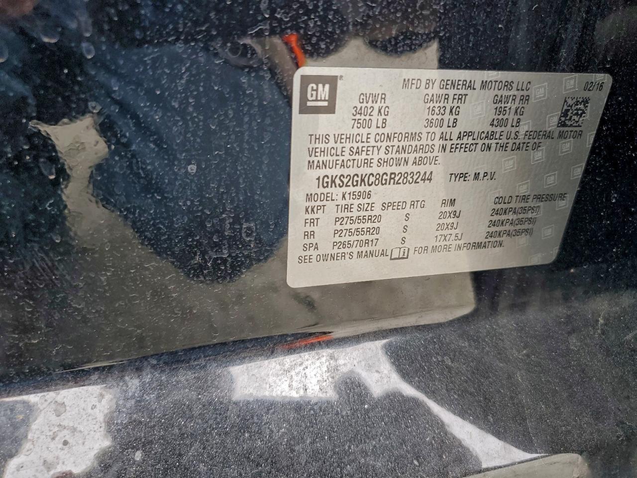 2016 GMC Yukon XL