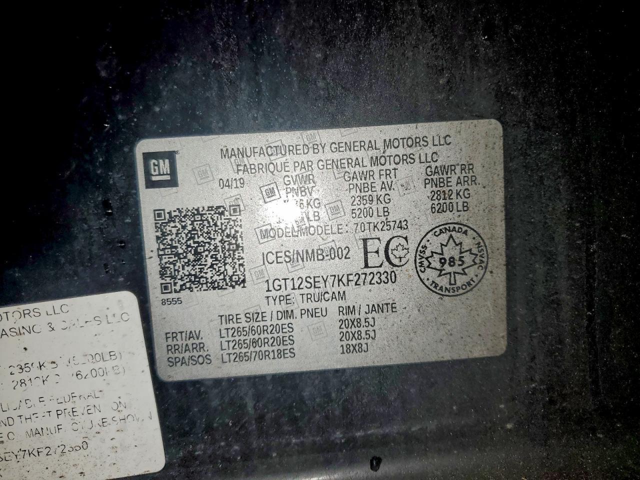 2019 GMC Sierra