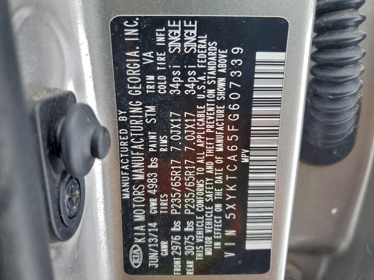 2015 KIA SORENTO