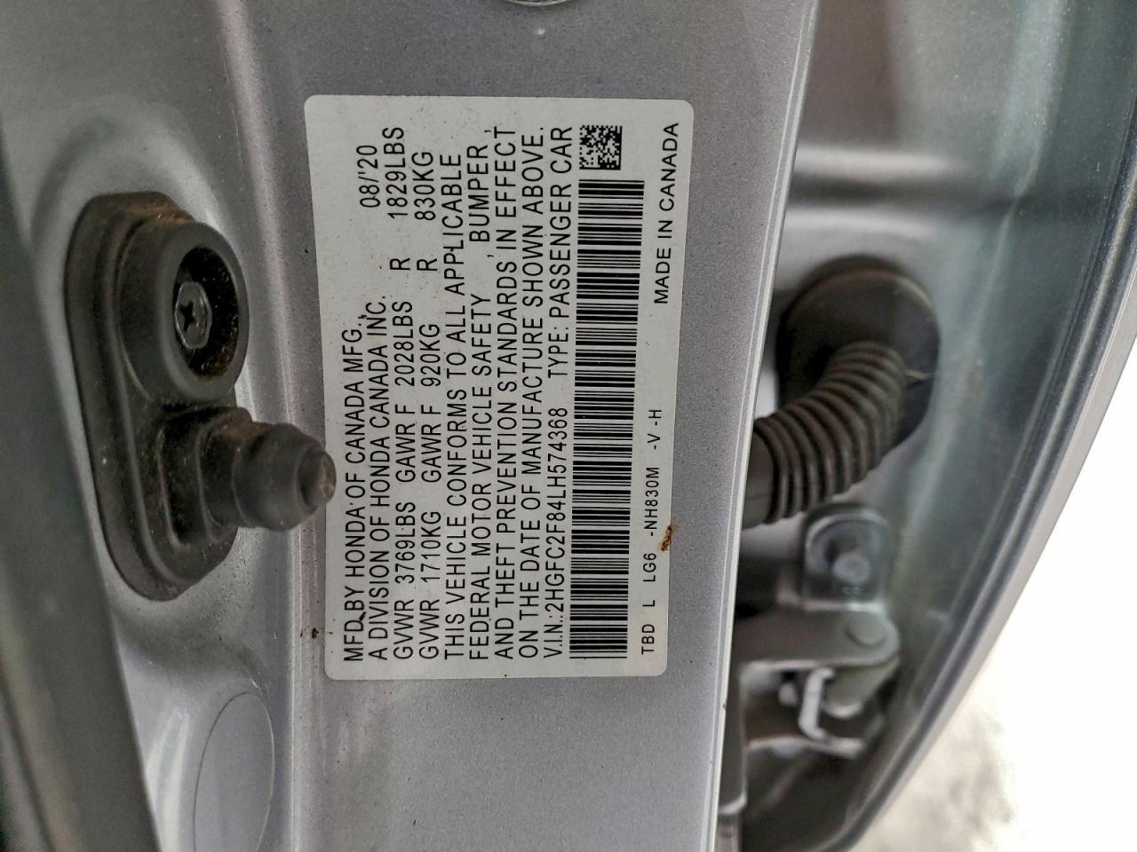 2020 HONDA CIVIC