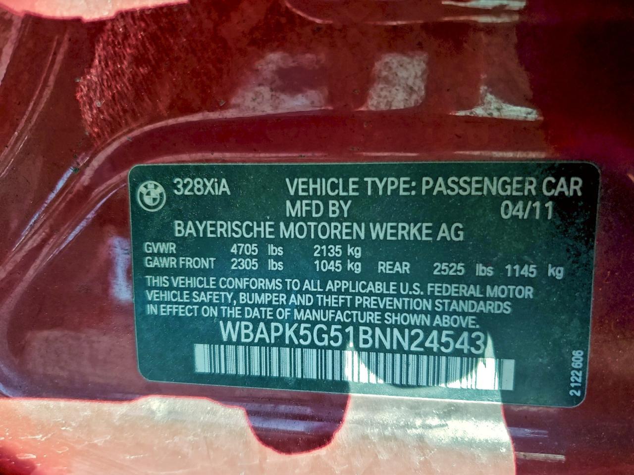 2011 BMW 3 SERIES