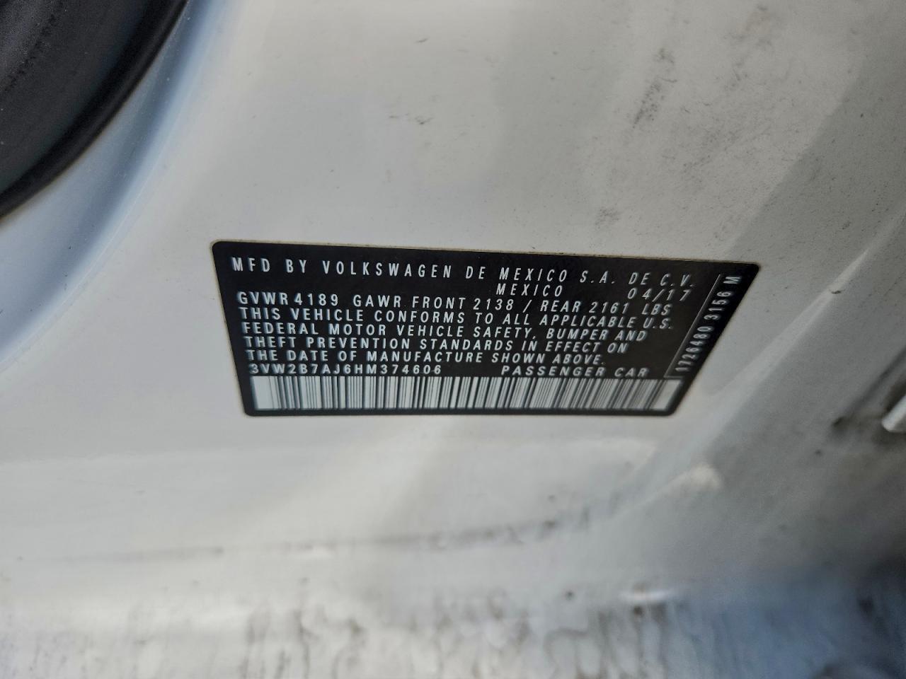 2017 VOLKSWAGEN JETTA