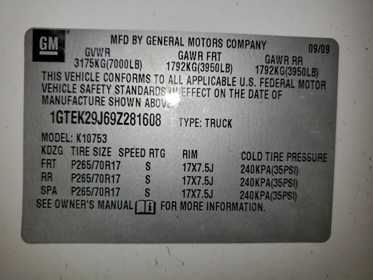 2009 GMC Sierra