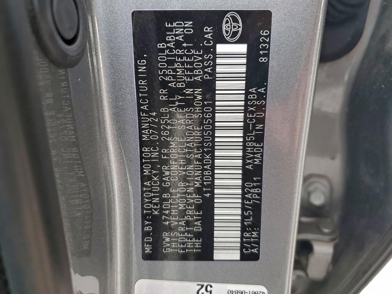 2025 TOYOTA CAMRY