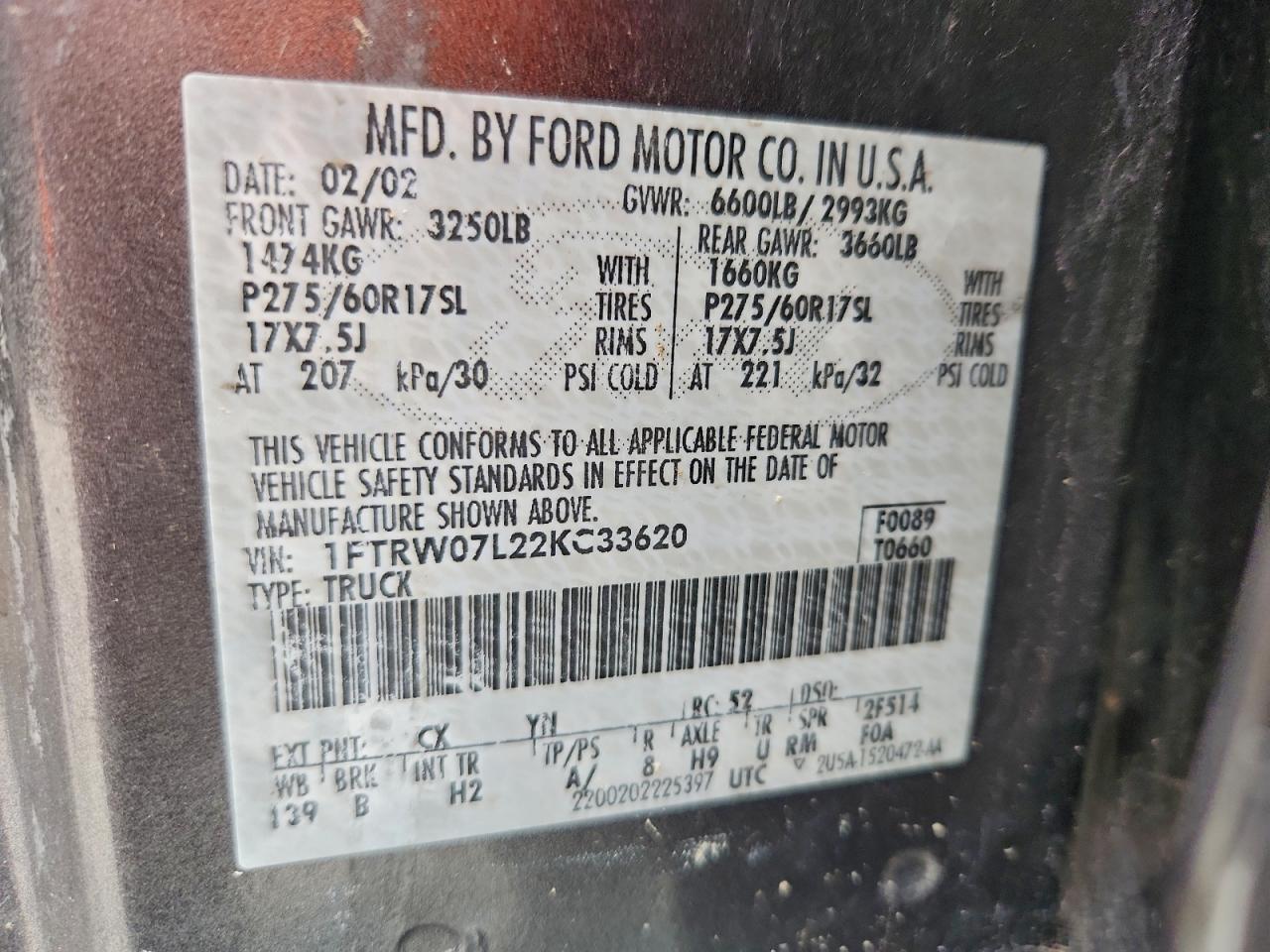 2002 FORD F-150