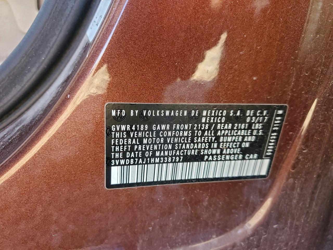 2017 VOLKSWAGEN JETTA